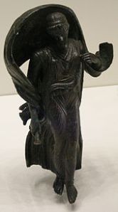 Since author David K. Randall nixed Nyx from his book, I thought I should give her a little extra love in this post. Here's a bronze statue of her, from the Roman era.  